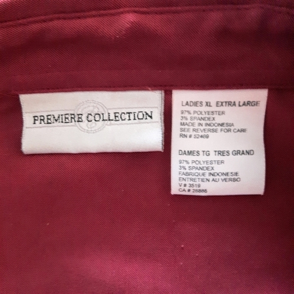 2/$35 Sale PREMIER Button Down Long Sleeved Collection Shirt EUC XL Red - Picture 6 of 8